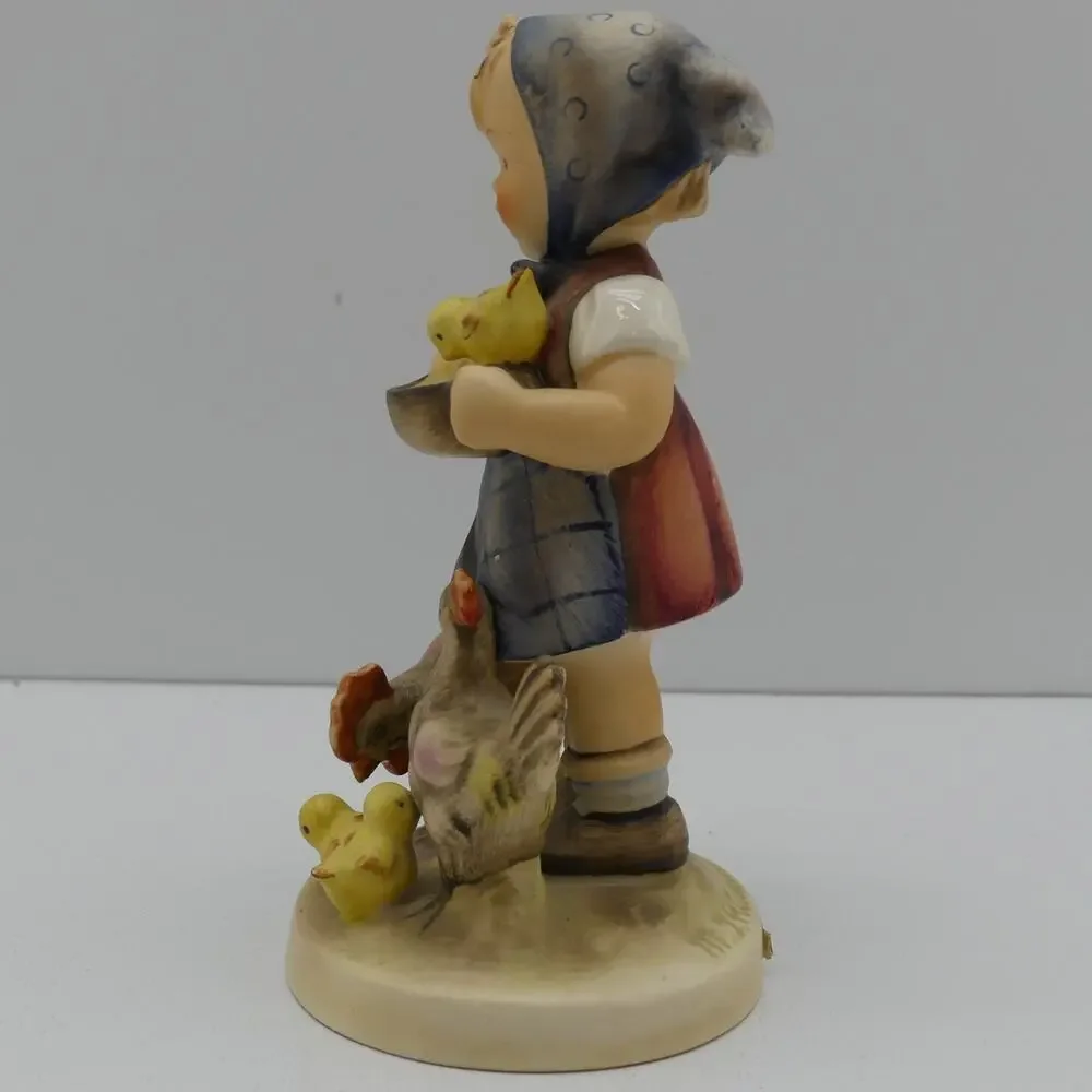 Lot of 3 Goebel Hummel Figurines Children Birds Chickens W. Germany Vintage